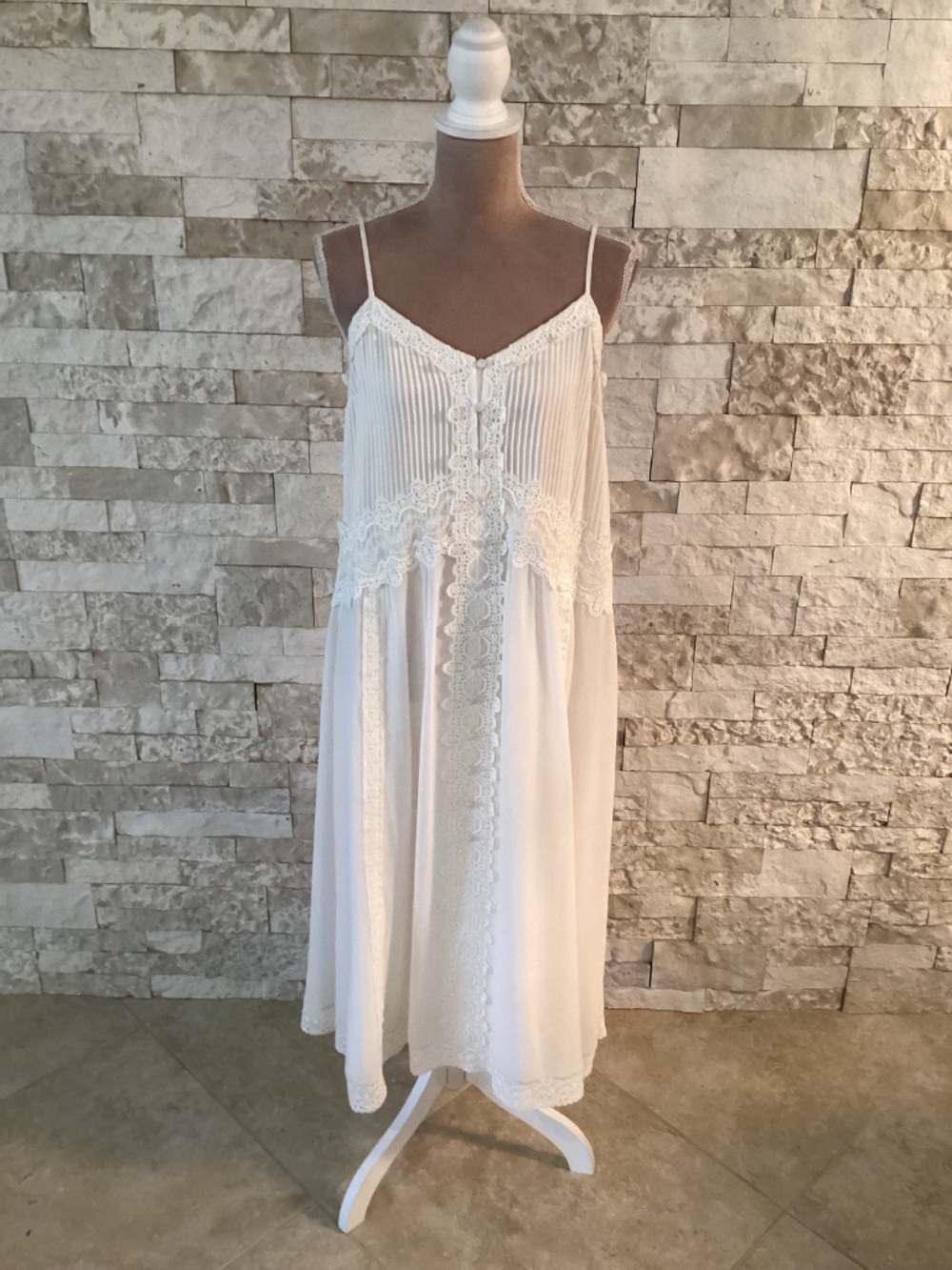 Caroline Constas white lace maxi slip dress (NWT) - Picture 2 of 16